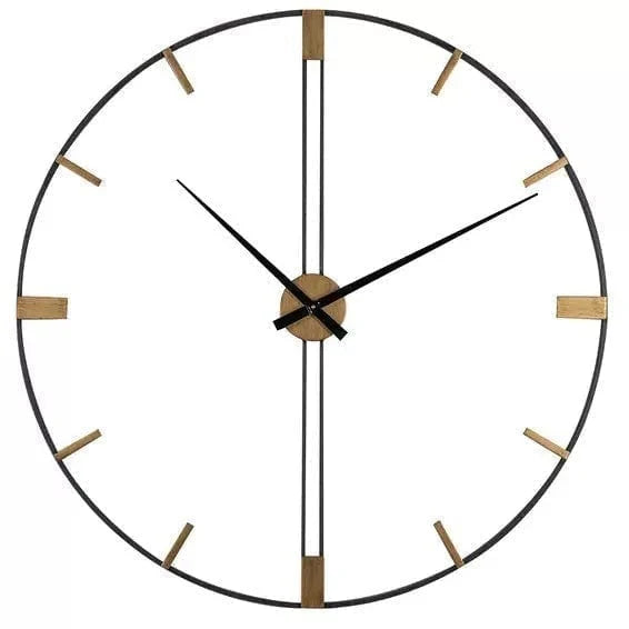 Black and Gold Sleek Wall Clock