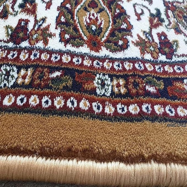 Beige Traditional Wool Carpet