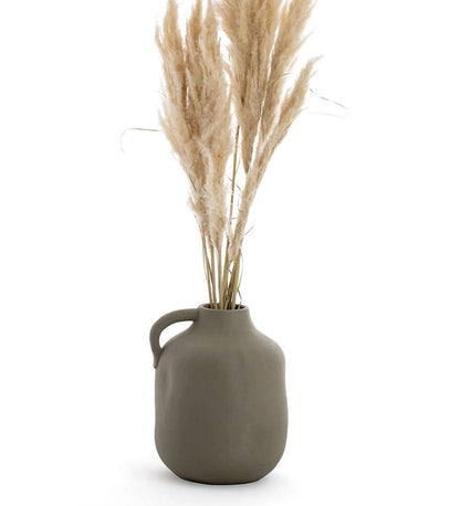 Gray vase "Ava" with handle