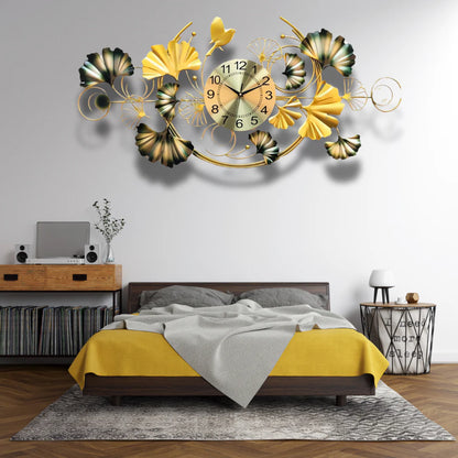 Leaf Designer Wall Clock