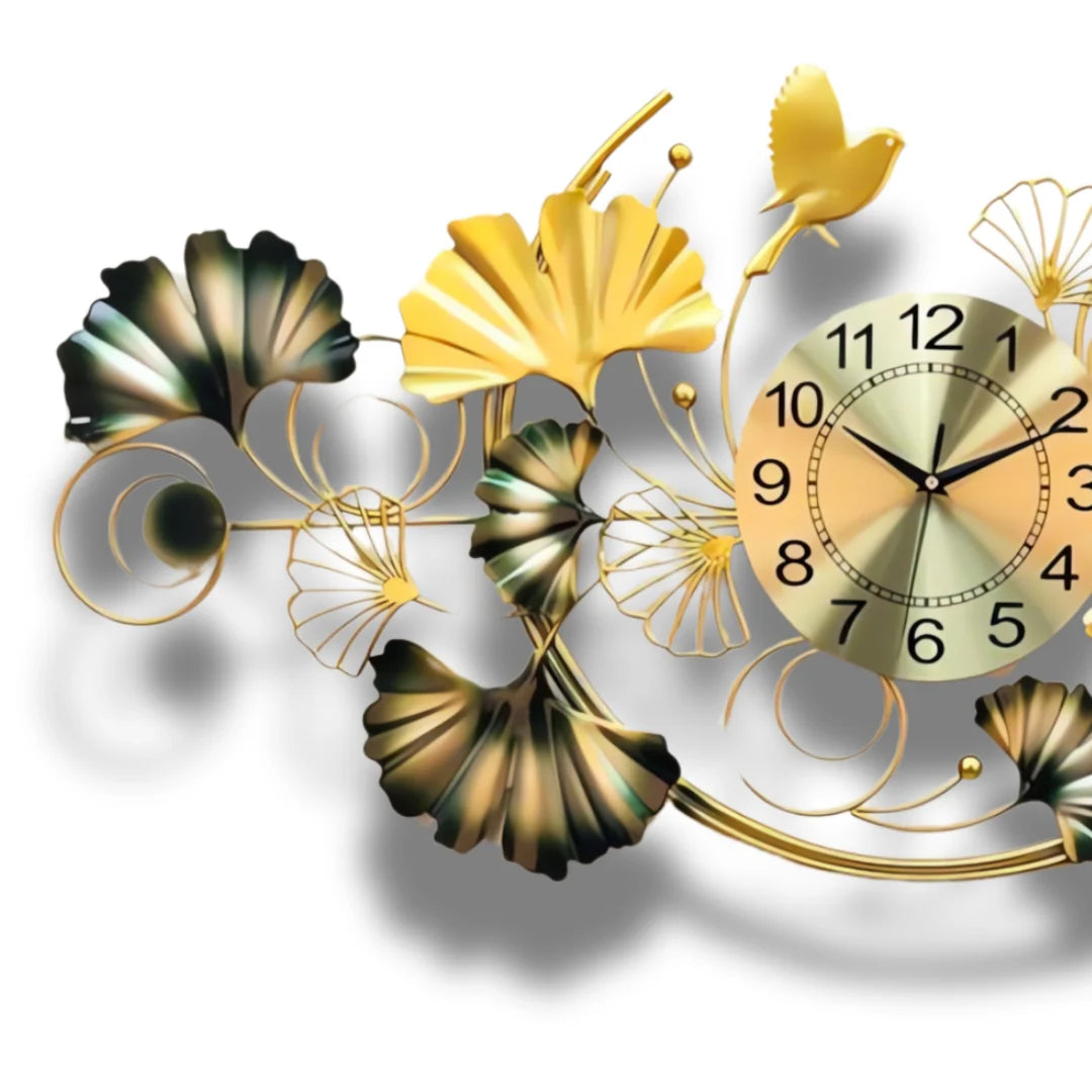 Leaf Designer Wall Clock