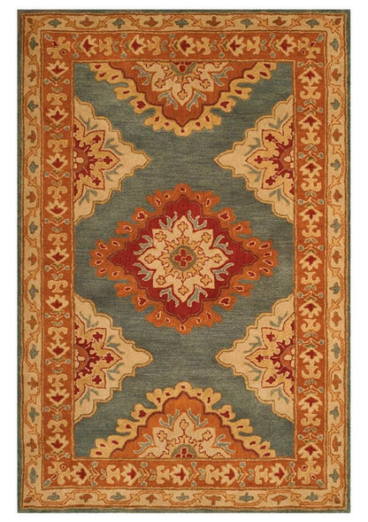 Multicolor Traditional Hand Tufted Woolen Rug