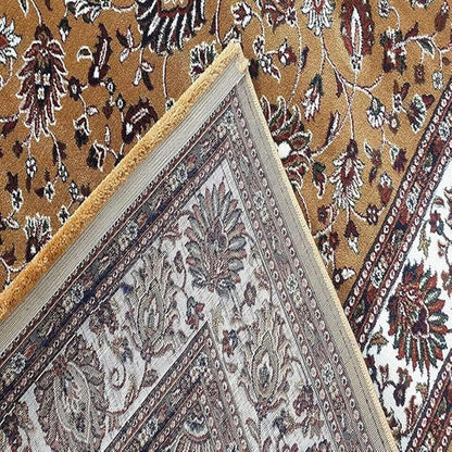 Beige Traditional Wool Carpet
