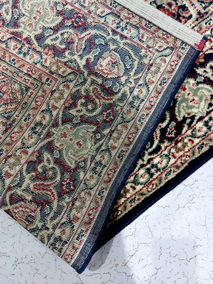 Blue Traditional Wool Carpet