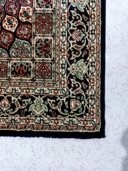 Blue Traditional Wool Carpet
