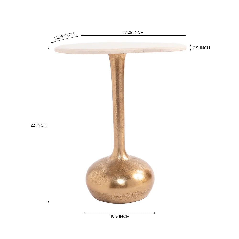 Marble Top Accent Table