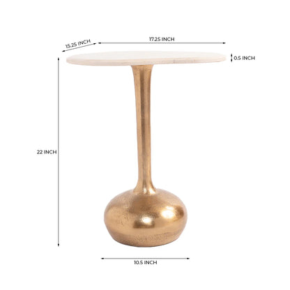 Marble Top Accent Table