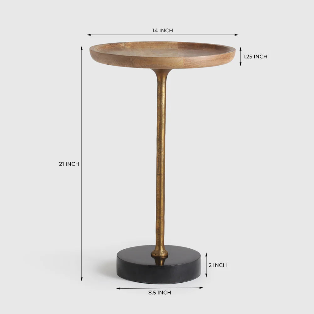 Wooden Top Accent Table