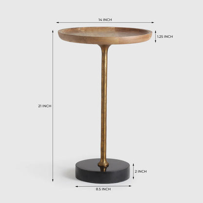 Wooden Top Accent Table