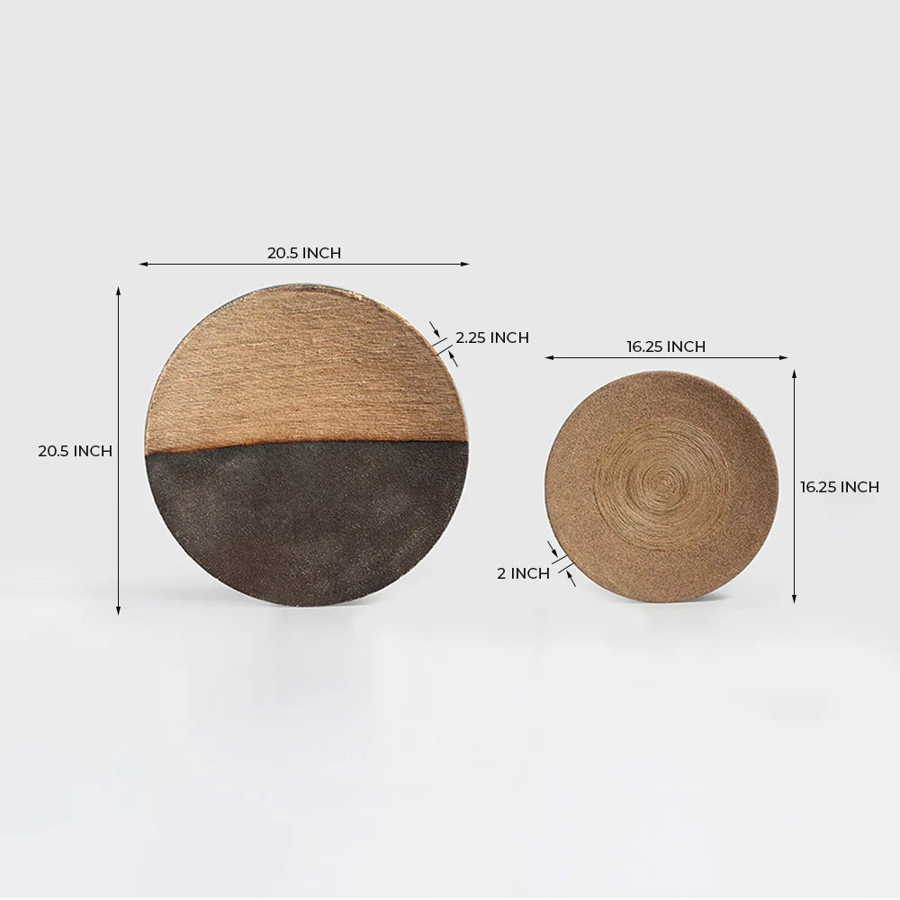 Brown Plates Wall Art